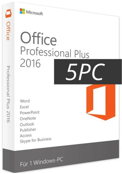 Office 2016 Pro Plus Retail (5 PC)